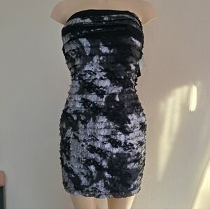 Love Tease Strapless Black Silver Size Large